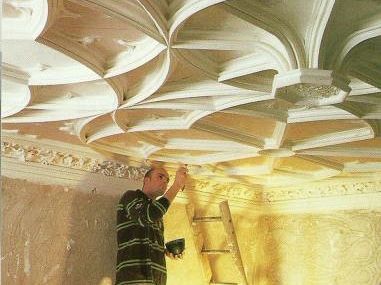 Listed building restoration including intricate cornicing and lime plastering